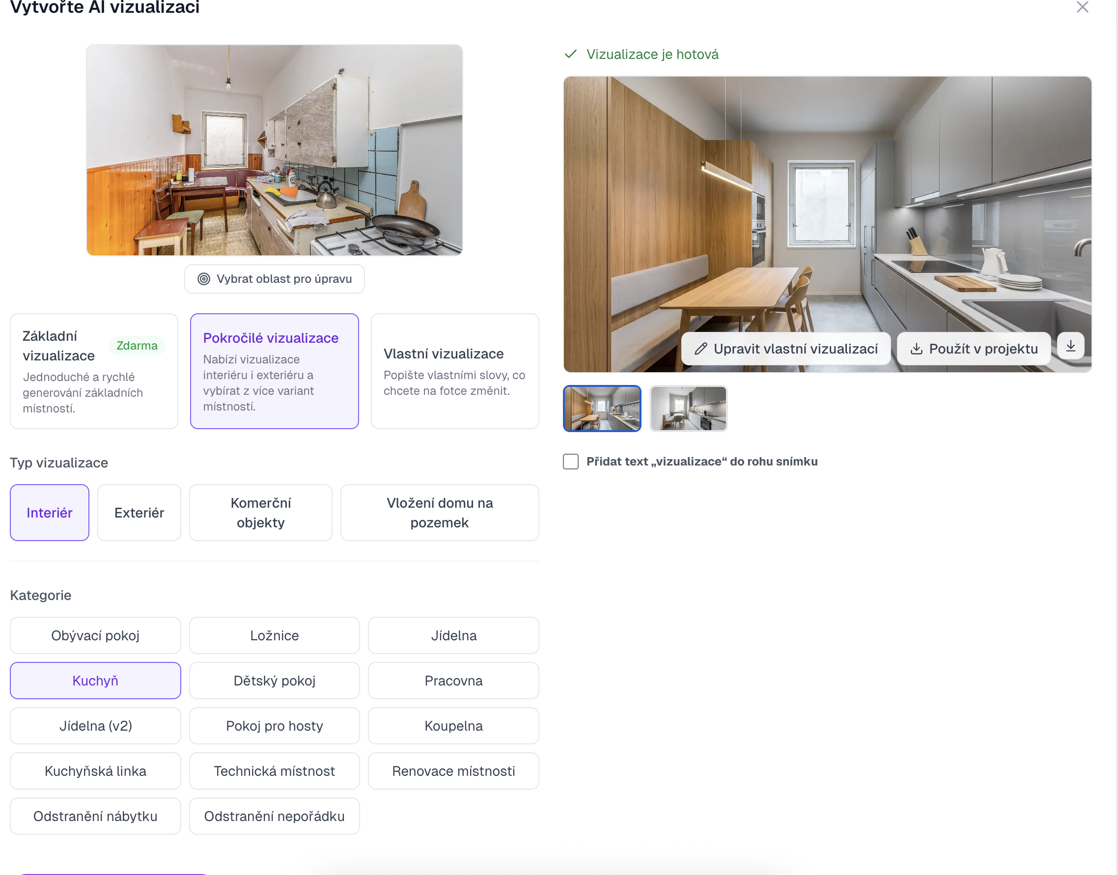 AI vizualizácia - screenshot 1